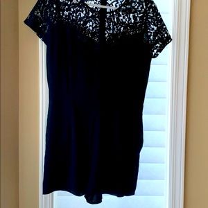 Cute Black Lace Romper Size 8